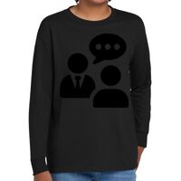 Youth Heavy Cotton 100% Cotton Long Sleeve T Shirt Thumbnail