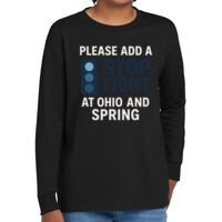 Youth Heavy Cotton 100% Cotton Long Sleeve T Shirt Thumbnail