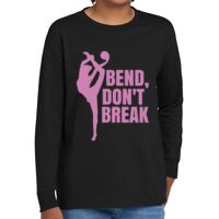 Youth Heavy Cotton 100% Cotton Long Sleeve T Shirt Thumbnail