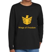 Youth Heavy Cotton 100% Cotton Long Sleeve T Shirt Thumbnail