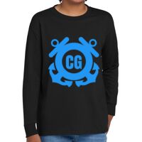 Youth Heavy Cotton 100% Cotton Long Sleeve T Shirt Thumbnail