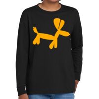 Youth Heavy Cotton 100% Cotton Long Sleeve T Shirt Thumbnail