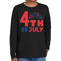 Youth Heavy Cotton 100% Cotton Long Sleeve T Shirt Thumbnail