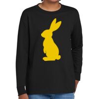 Youth Heavy Cotton 100% Cotton Long Sleeve T Shirt Thumbnail