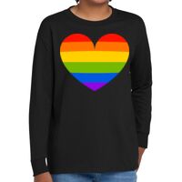 Youth Heavy Cotton 100% Cotton Long Sleeve T Shirt Thumbnail