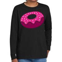 Youth Heavy Cotton 100% Cotton Long Sleeve T Shirt Thumbnail