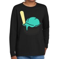 Youth Heavy Cotton 100% Cotton Long Sleeve T Shirt Thumbnail