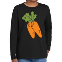 Youth Heavy Cotton 100% Cotton Long Sleeve T Shirt Thumbnail