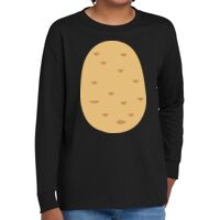 Youth Heavy Cotton 100% Cotton Long Sleeve T Shirt Thumbnail