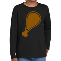 Youth Heavy Cotton 100% Cotton Long Sleeve T Shirt Thumbnail