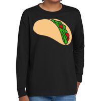 Youth Heavy Cotton 100% Cotton Long Sleeve T Shirt Thumbnail