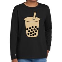 Youth Heavy Cotton 100% Cotton Long Sleeve T Shirt Thumbnail