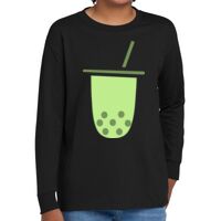 Youth Heavy Cotton 100% Cotton Long Sleeve T Shirt Thumbnail