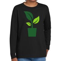 Youth Heavy Cotton 100% Cotton Long Sleeve T Shirt Thumbnail