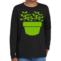 Youth Heavy Cotton 100% Cotton Long Sleeve T Shirt Thumbnail