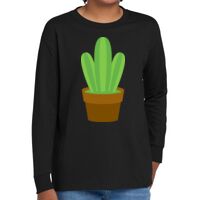 Youth Heavy Cotton 100% Cotton Long Sleeve T Shirt Thumbnail