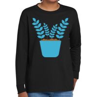 Youth Heavy Cotton 100% Cotton Long Sleeve T Shirt Thumbnail