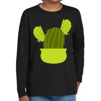 Youth Heavy Cotton 100% Cotton Long Sleeve T Shirt Thumbnail