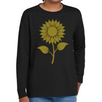Youth Heavy Cotton 100% Cotton Long Sleeve T Shirt Thumbnail