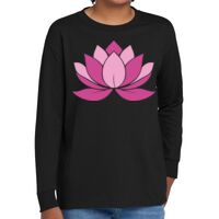 Youth Heavy Cotton 100% Cotton Long Sleeve T Shirt Thumbnail