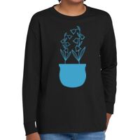 Youth Heavy Cotton 100% Cotton Long Sleeve T Shirt Thumbnail