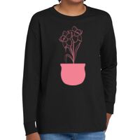 Youth Heavy Cotton 100% Cotton Long Sleeve T Shirt Thumbnail
