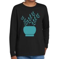 Youth Heavy Cotton 100% Cotton Long Sleeve T Shirt Thumbnail