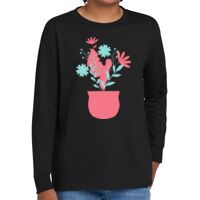 Youth Heavy Cotton 100% Cotton Long Sleeve T Shirt Thumbnail