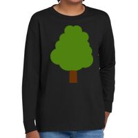 Youth Heavy Cotton 100% Cotton Long Sleeve T Shirt Thumbnail