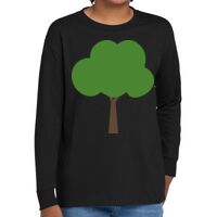 Youth Heavy Cotton 100% Cotton Long Sleeve T Shirt Thumbnail