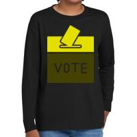 Youth Heavy Cotton 100% Cotton Long Sleeve T Shirt Thumbnail