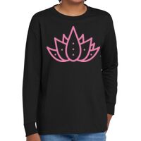 Youth Heavy Cotton 100% Cotton Long Sleeve T Shirt Thumbnail