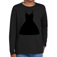 Youth Heavy Cotton 100% Cotton Long Sleeve T Shirt Thumbnail
