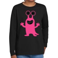 Youth Heavy Cotton 100% Cotton Long Sleeve T Shirt Thumbnail