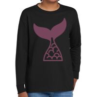 Youth Heavy Cotton 100% Cotton Long Sleeve T Shirt Thumbnail