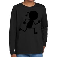 Youth Heavy Cotton 100% Cotton Long Sleeve T Shirt Thumbnail